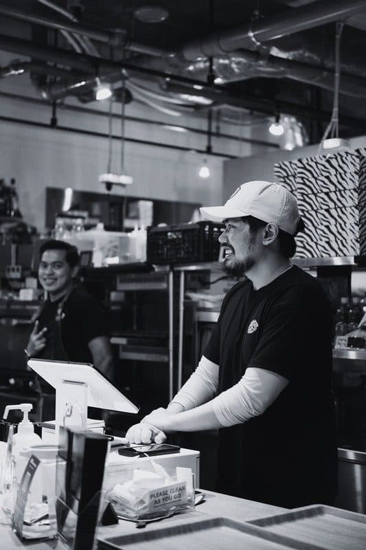 Team member working the service counter